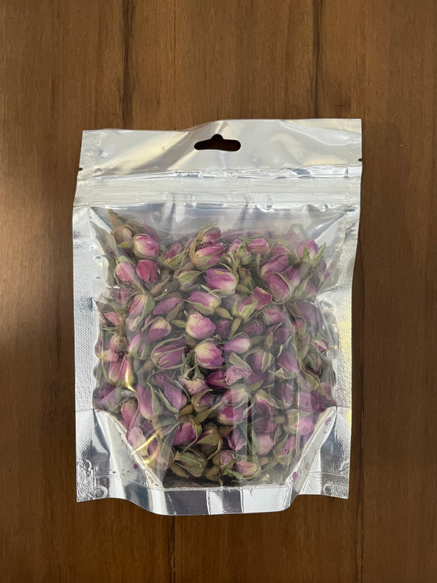 گل محمدی خشک ۵۰ گرمی معطر و طبیعی مناسب دمنوش و شیرینیپزی